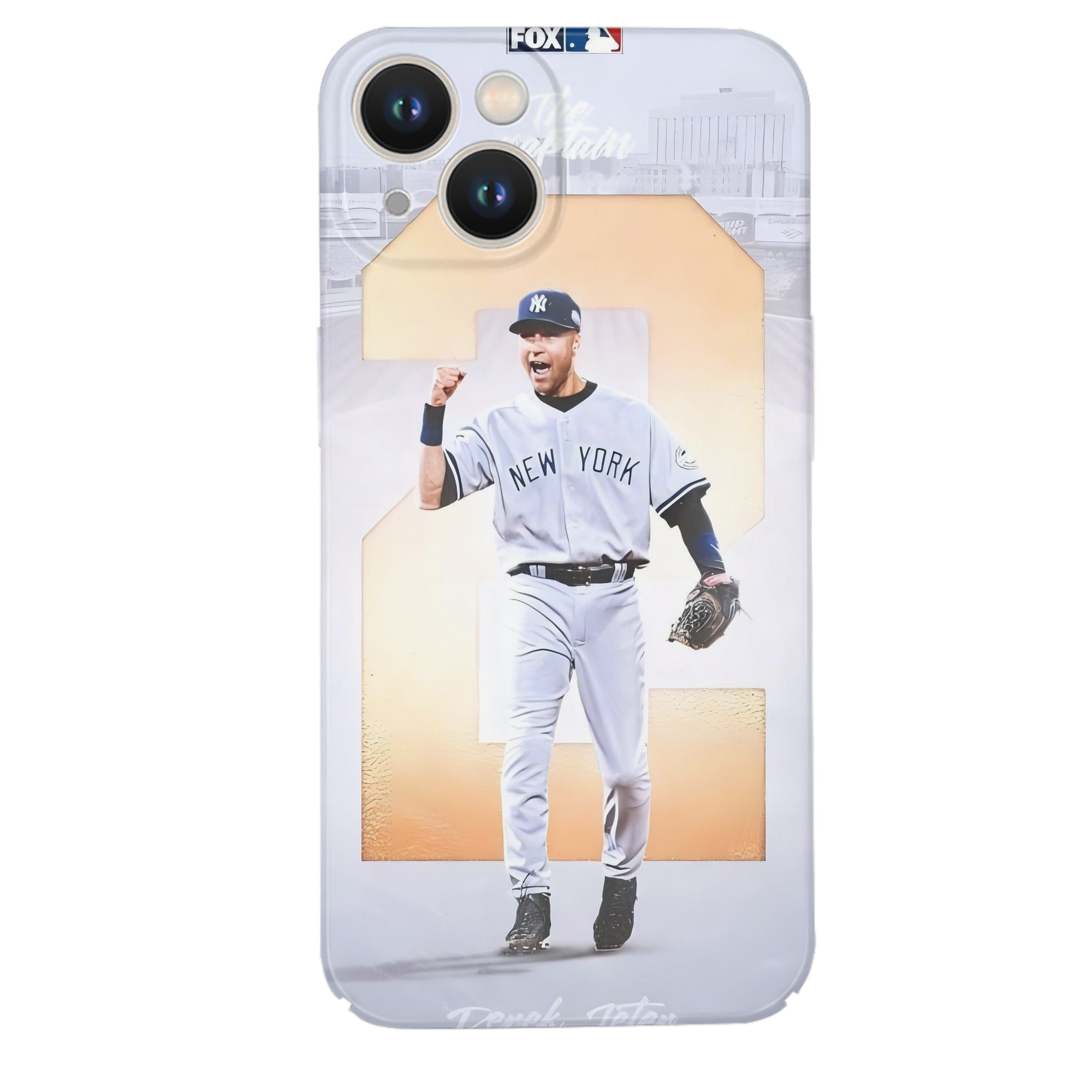 Derek Jeter 112 IPhone 14 Series Full-Cover Hard Case – Shockproof With Raised Camera Protection – Precise Cutouts, Wireless Charging Compatible – Durable, Anti-Yellowing, Easy To Clean